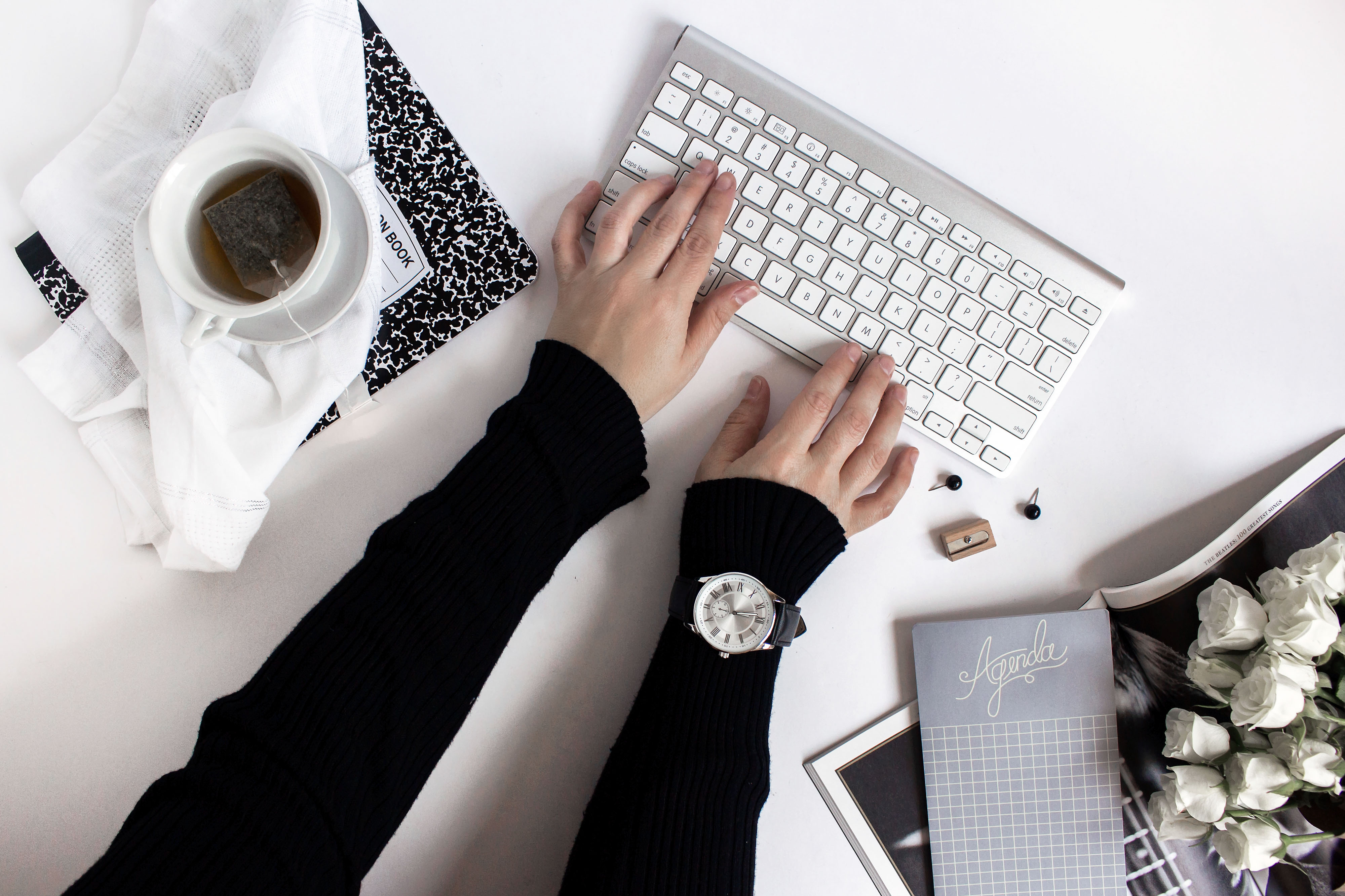 Workspace with tools and software